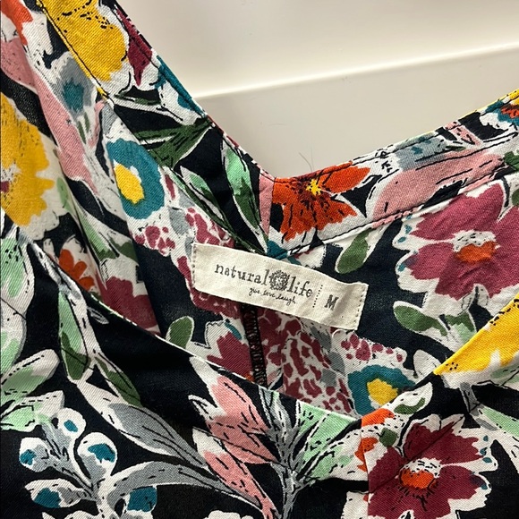 Natural Life Floral Jumpsuit with Multicolor Design - Picture 2 of 4